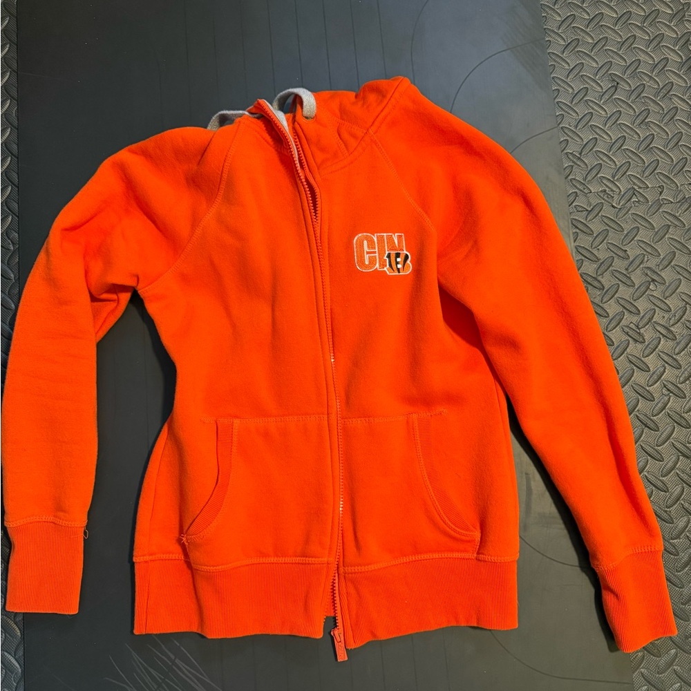Cincinnati Bengals Antigua Women's Victory Full-Zip Hoodie - Orange